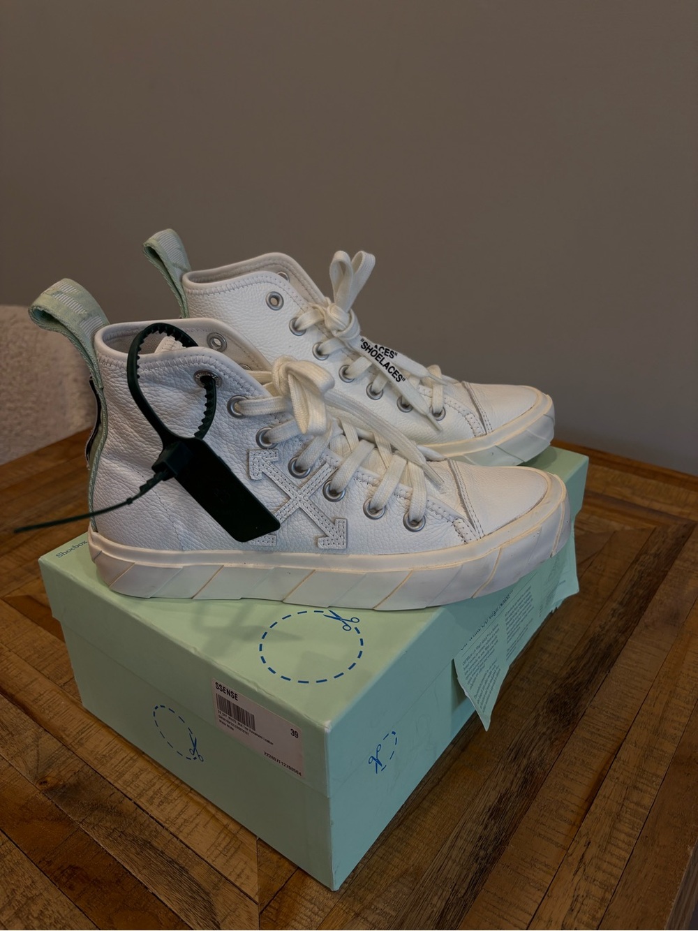Off-White High-Top Sneakers
